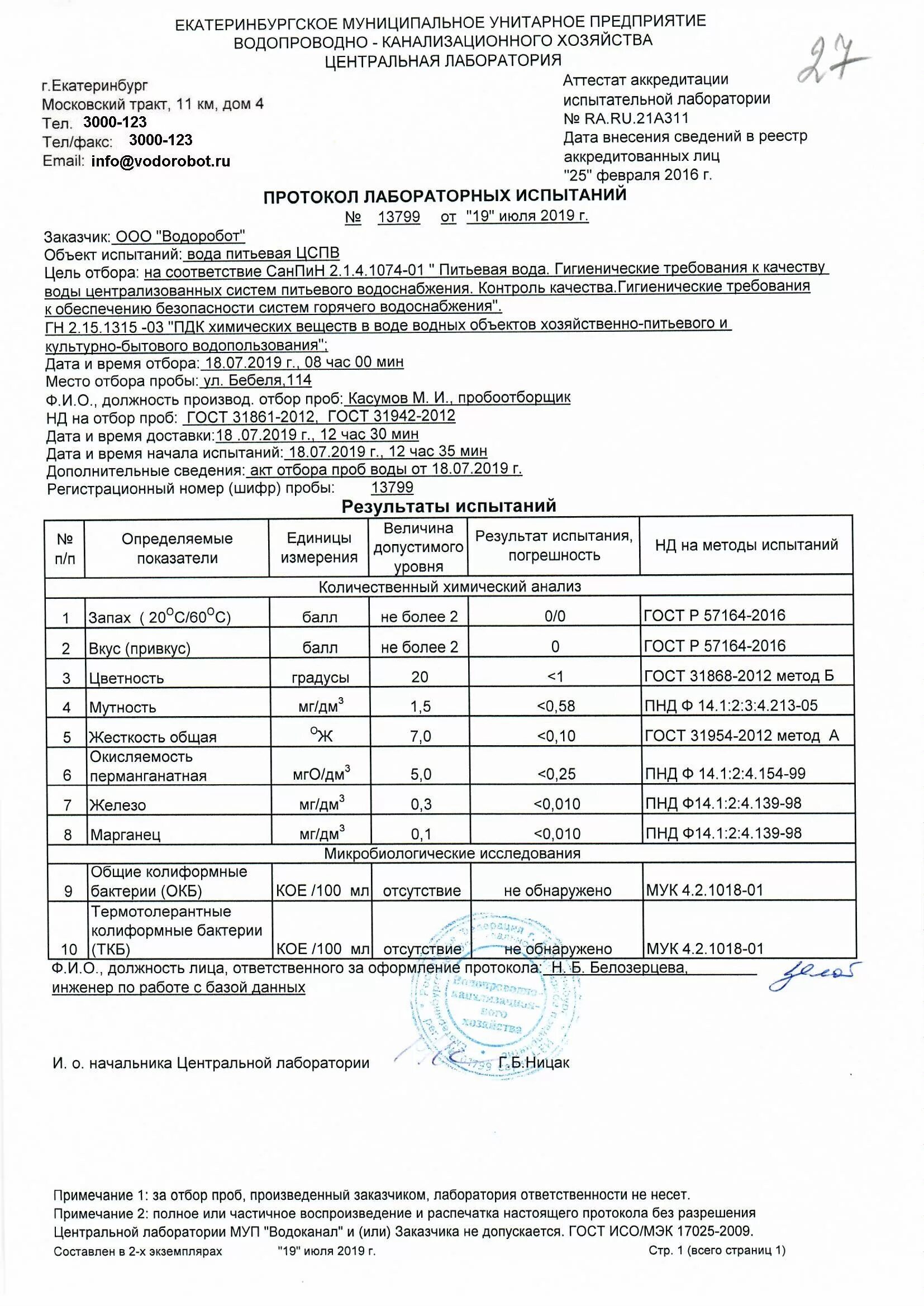 Образец заполнения акта отбора образцов. Образец заполнения акта отбора образцов