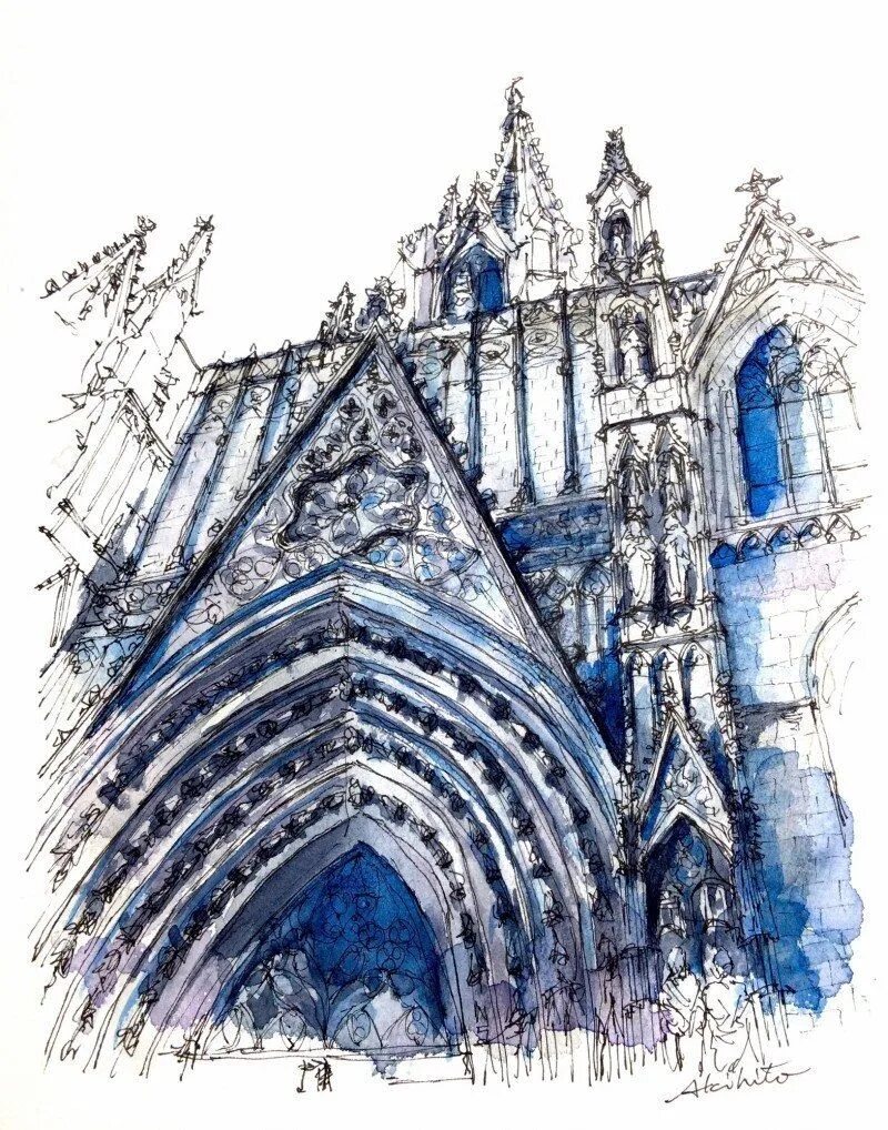 готический собор карандашом. шартрский собор архитектурная графика. миланский собор готическая архитектура франции. готика архитектура рисунки. миланский собор скетч.