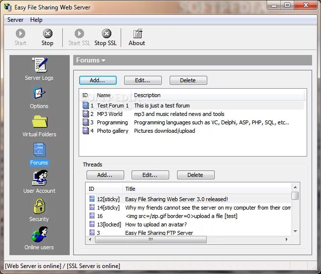 File sharing program. File share server. easy server. easy file. file share online.