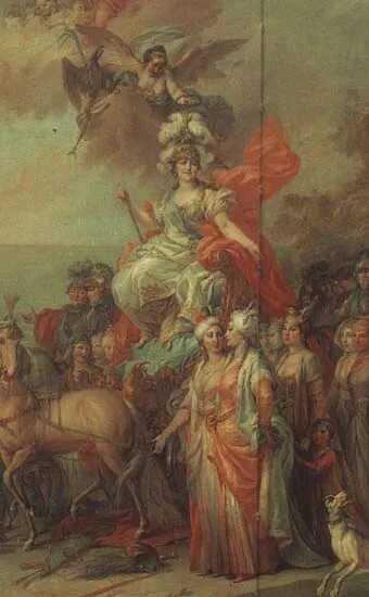 аллегория победы екатерины ii над турками стефано торелли 1772. стефано торелли аллегория на победу екатерины 2 над турками. картина аллегория победы над турками. художники мифического жанра. стефано торелли екатерина 2.