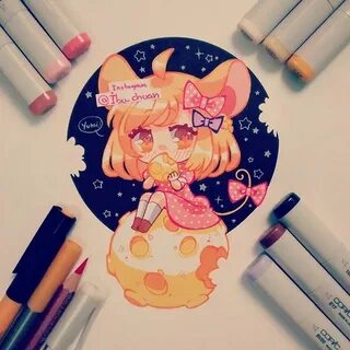 Милое фломастерами