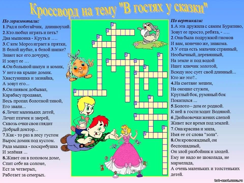 Вопросы по произведению хорошее. Кроссворд по сказкам. Детские кроссворды по сказкам. Кроссворд герои сказок. Литературные кроссворды для начальной школы.