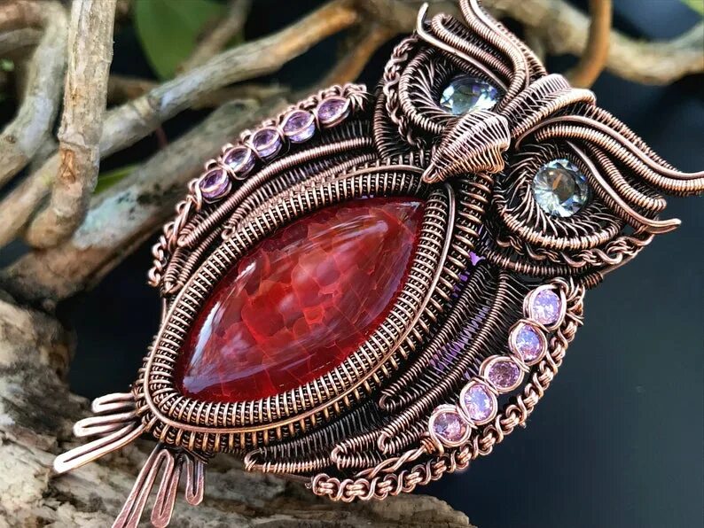 Wire wrap. Ваир врап. Плетеные украшения из проволоки. Wire wrapped owl tutorial. Браслет из медной проволоки.