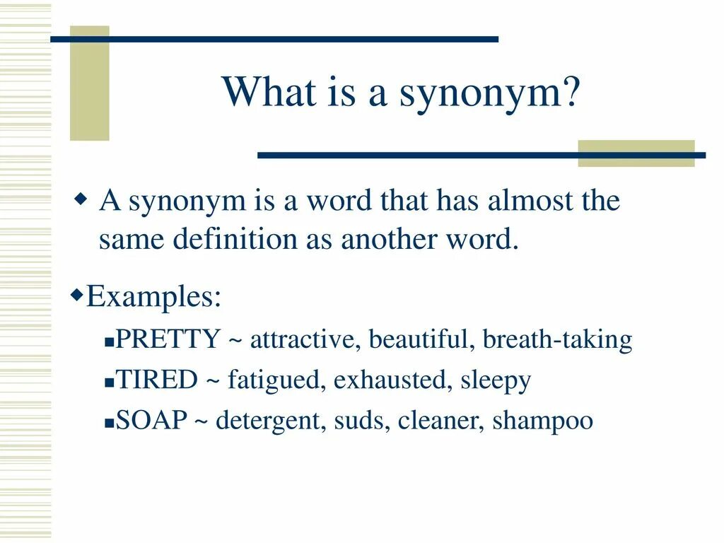 Correct definition. What is synonym. What is Synonymy. Synonyms Definition. A synonym is a Word.