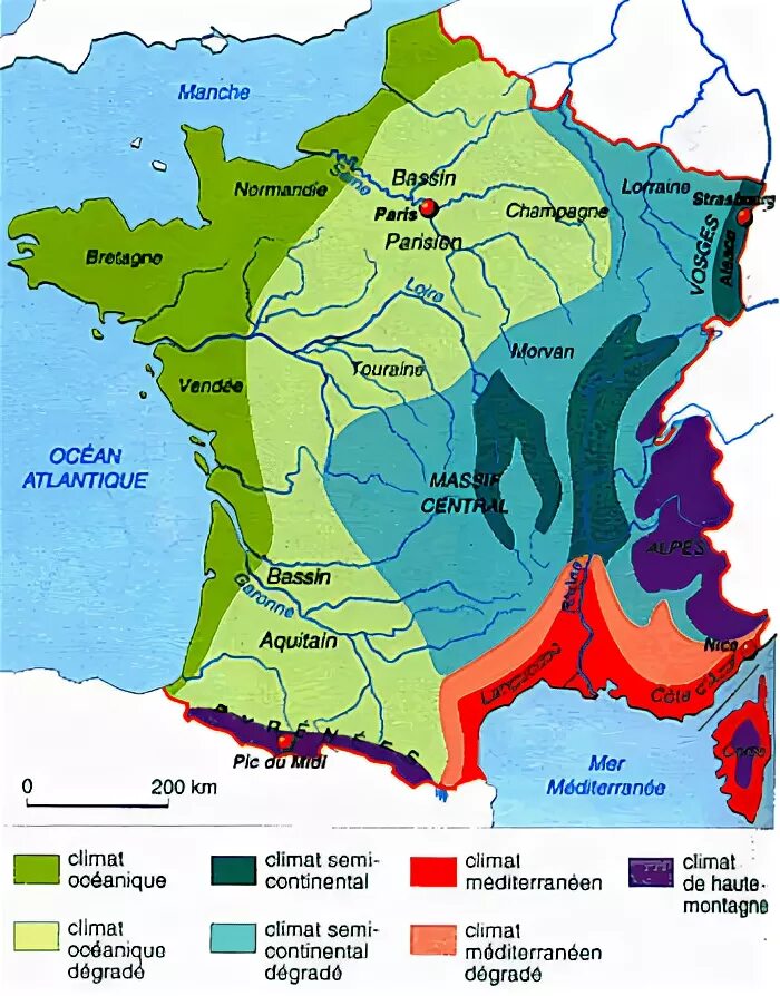 Климатические условия в разных частях германии. Климат Франции карта. Климатические пояса Франции карта. Климатическая карта Франции. Природные зоны Франции карта.