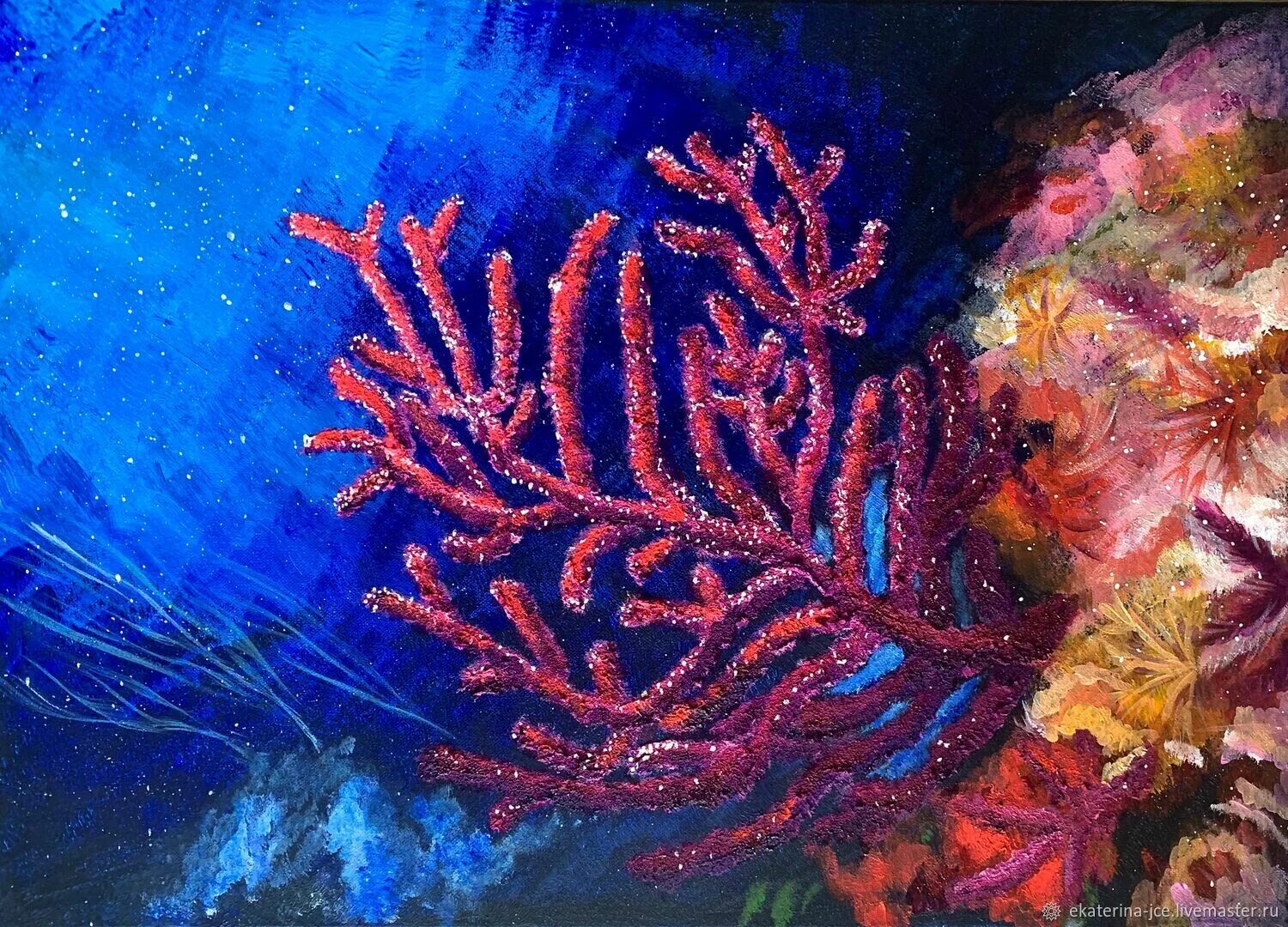 Картина кораллов. Восьмилучевые кораллы octocorallia. Морские водоросли и кораллы. Коралловые полипы голубой коралл. Панно "коралл".