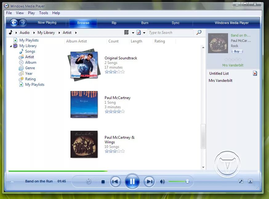 Media player file. Windows media player 11.
