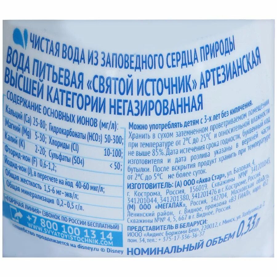 Срок годности питьевой воды. Этикетка минеральной воды Святой источник. Состав минеральной воды Святой источник. Вода питьевая Святой источник состав. Этикетка воды питьевой бутилированной.