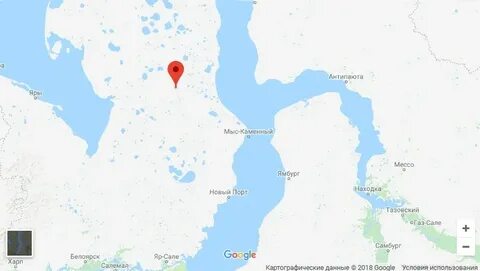 Ямбург на карте