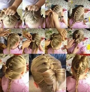 прически девочкам на средние волосы пошагово