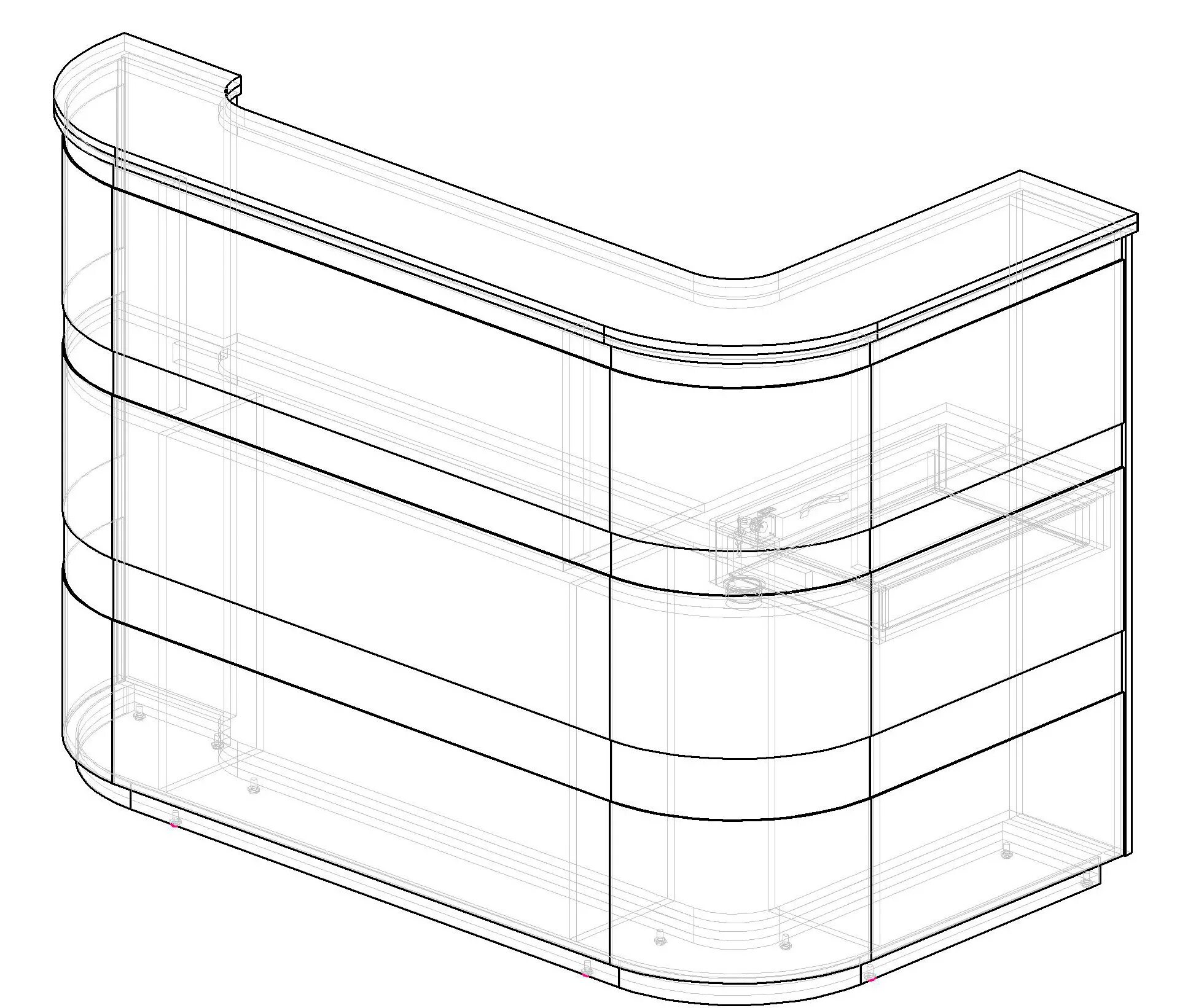 кассовая кабина 1120х1030х860. мебель сам. торговое оборудование для мебельной фурнитуры. стойка-ресепшн 2485x962x1120 шпон/лдсп. прилавок магазина.
