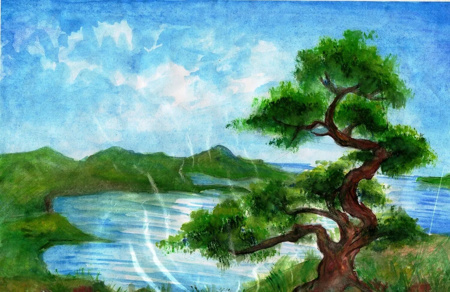 Пейзаж рисунок конкурс. Рисунок на тему природа. Крымские пейзажи для детей рисование. Природа Крыма рисунки. Природа Крыма для рисования для детей.