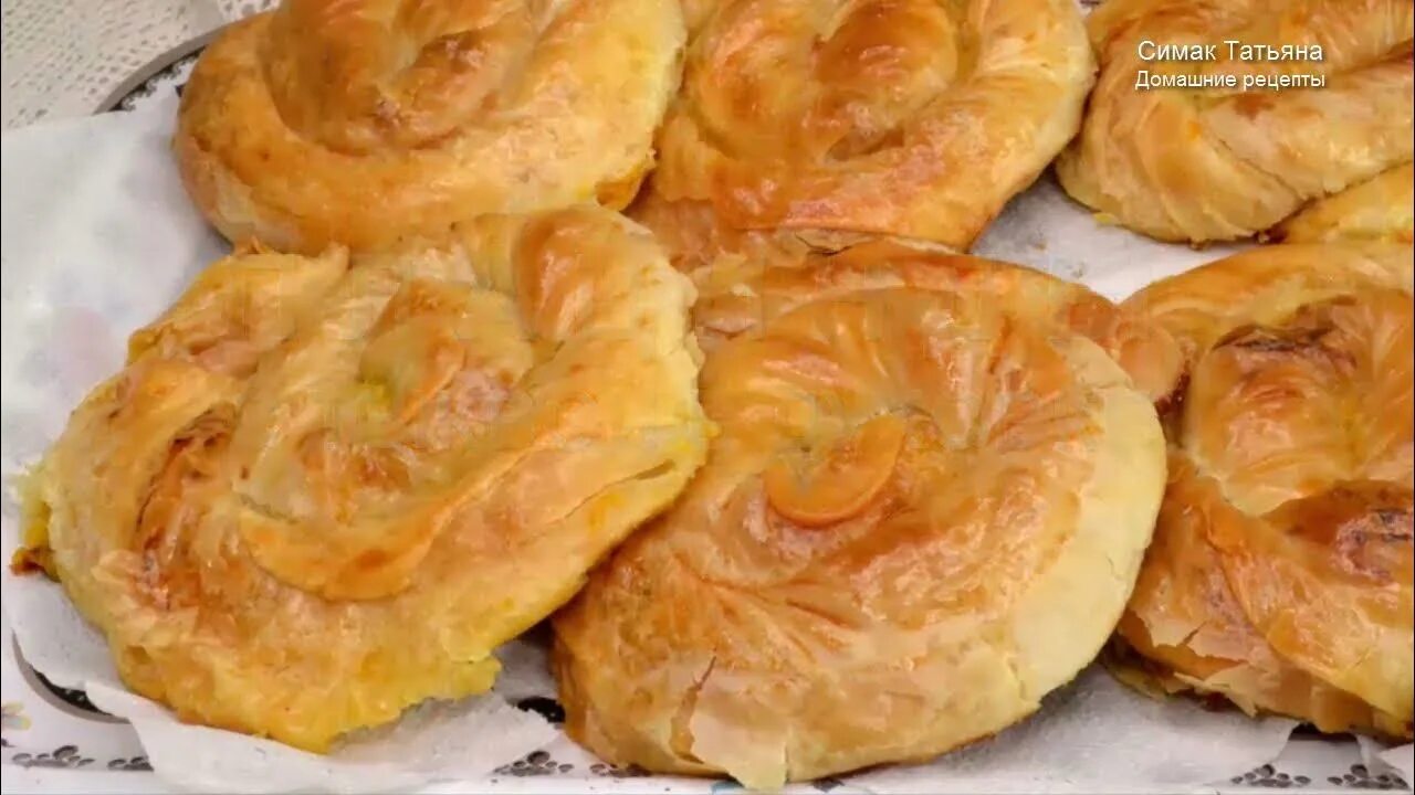 Плацинды молдавские с тыквой (без яиц и молока). Рецепт с фото