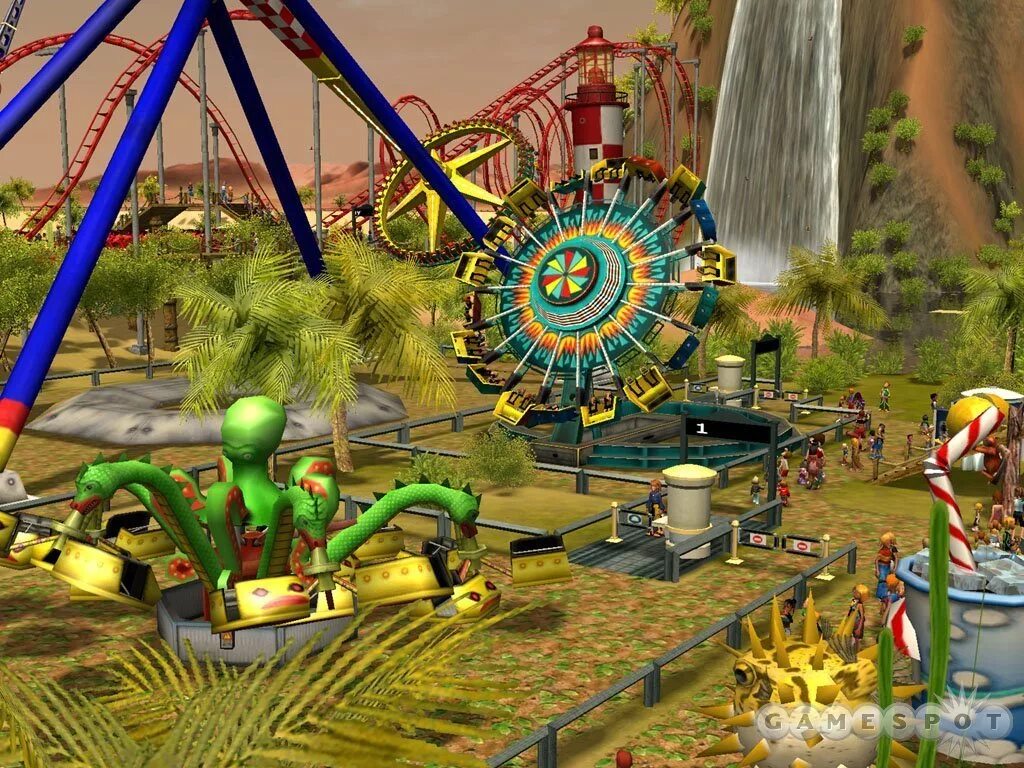 Игра на пк park. Роллер костер ТАЙКУН 3. Игра Rollercoaster Tycoon 3. Rollercoaster Tycoon 3: Магнат индустрии развлечений. Rollercoaster Tycoon 3 геймплей.