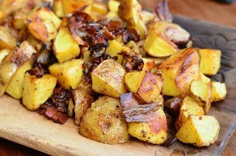 Картошка с мясом и чесноком
