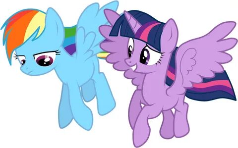 Twilight sparkle rainbow dash