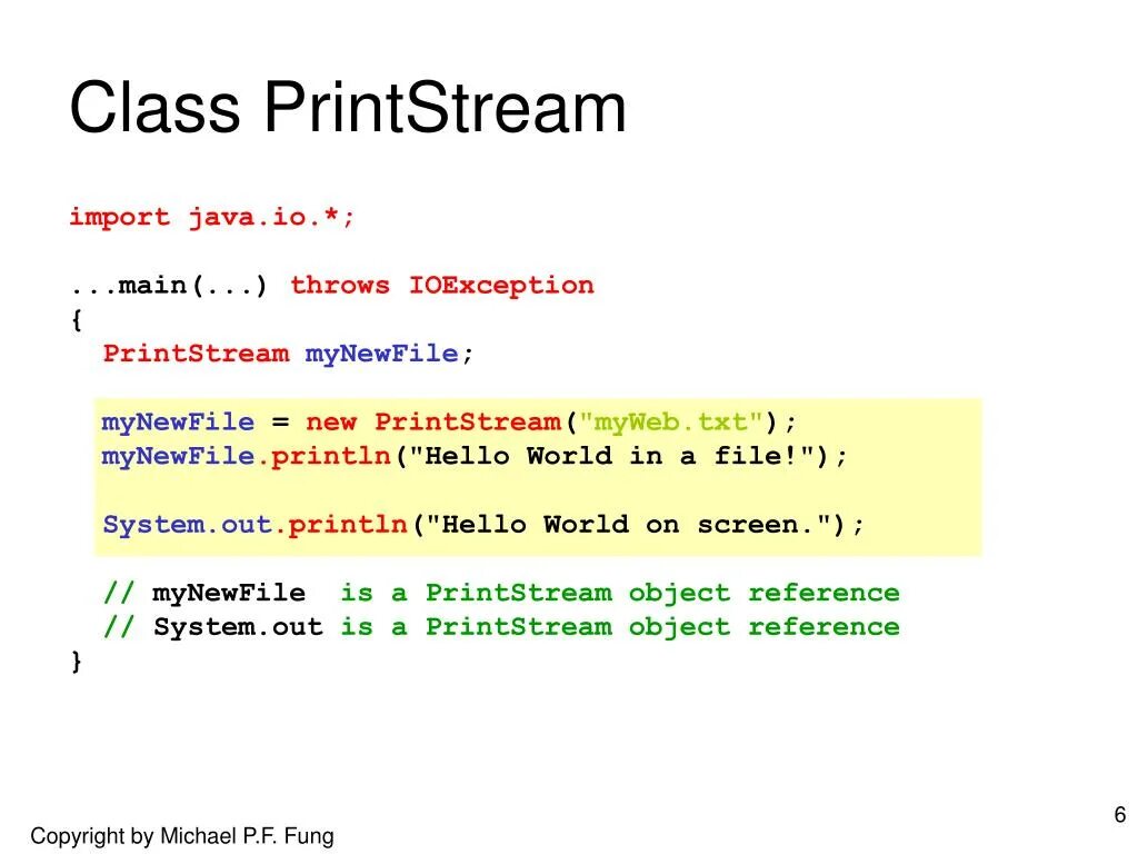 Import java io. Throw java. PRINTSTREAM. I++ java. PRINTSTREAM java.