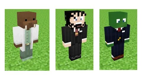 I re-textured the lads' old Minecraft skins! 