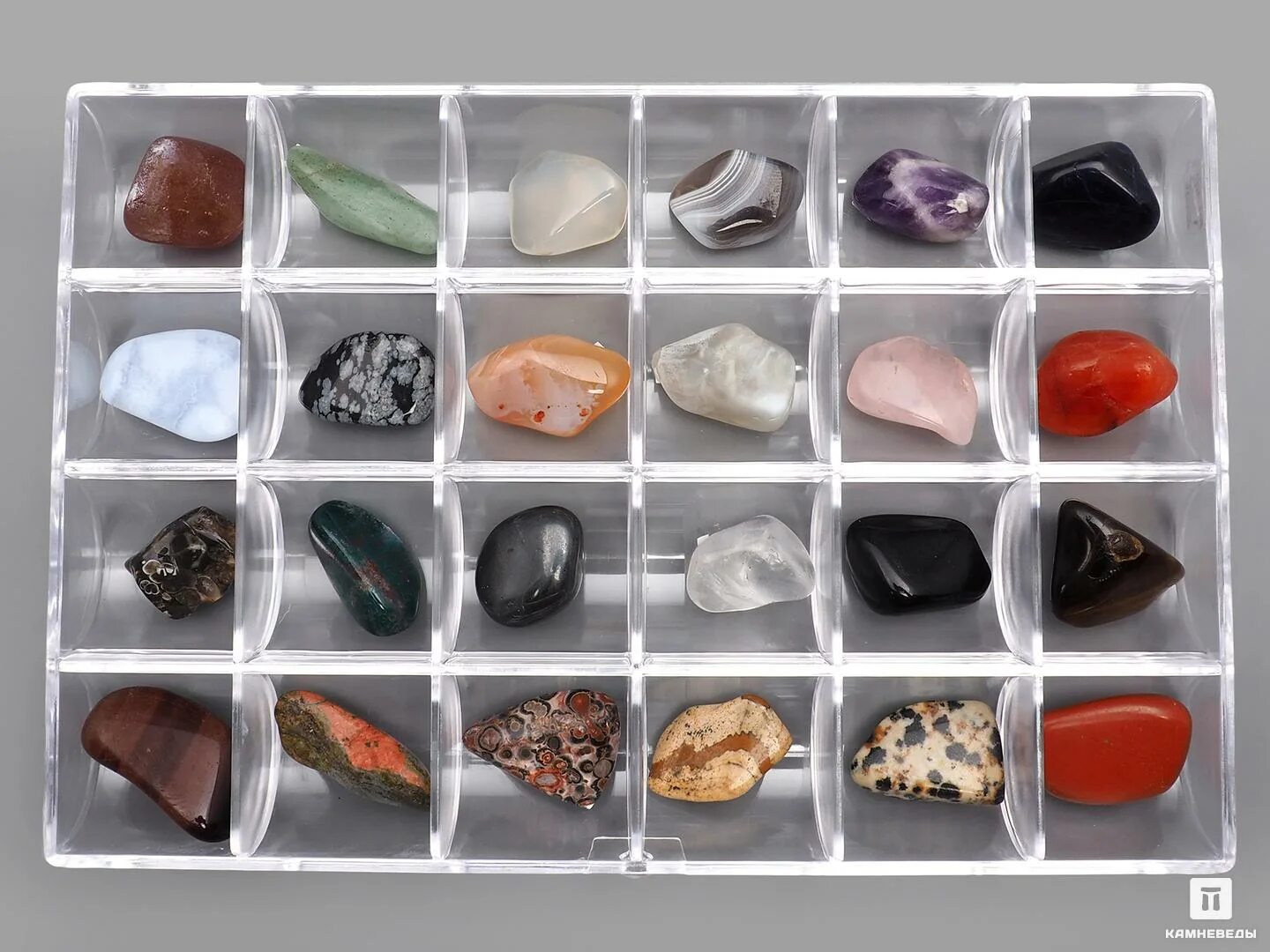 Коллекция камней и минералов №2 (1-1,5 см). Набор минералов Worldwide Gemstones 35 kinds. Минералы Самоцветы полудрагоценные камни. Коллекция минералы и горные породы 49 видов. Набор самоцветы