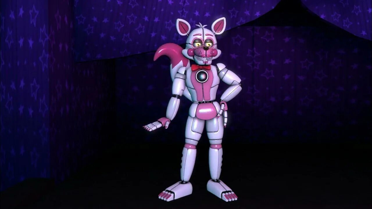 Сцена фантайм Фокси пустая. Фантайм Фокси 3д. Funtime Foxy animation. FNAF SFM Funtime Foxy.