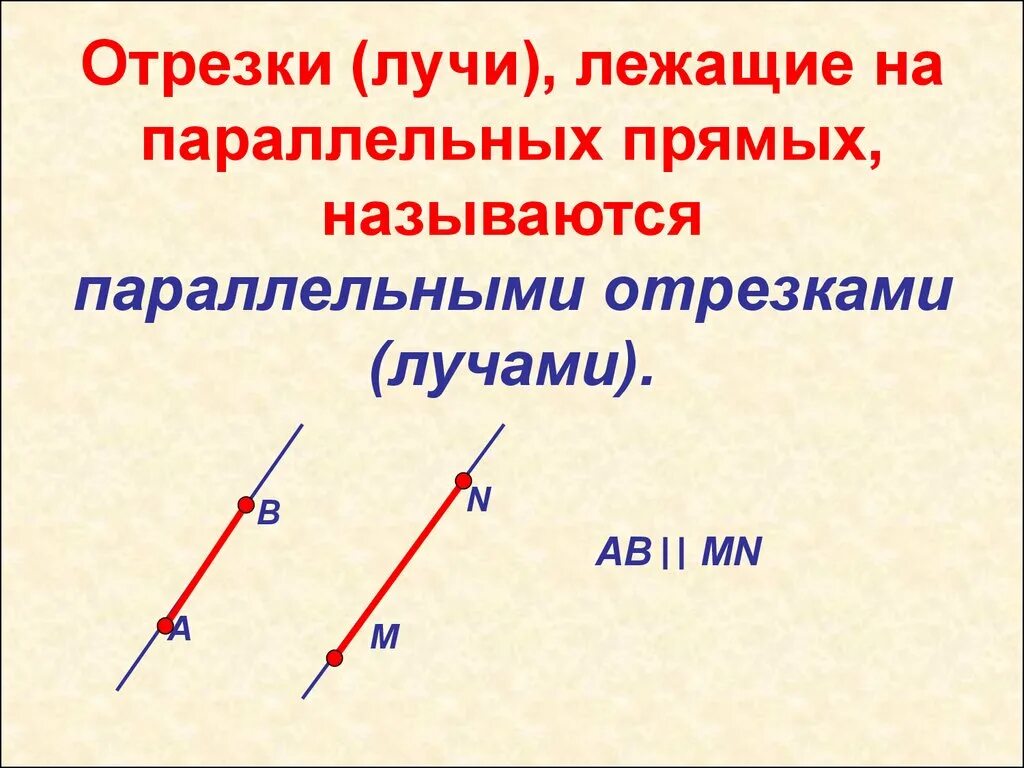 Параллельные отрезки рисунок. Параллельные отрезки. Отрезки(лучи) лежащие на параллельных прямых. Параллельные прямые и отрезки. Параллельные прямые лучи отрезки.