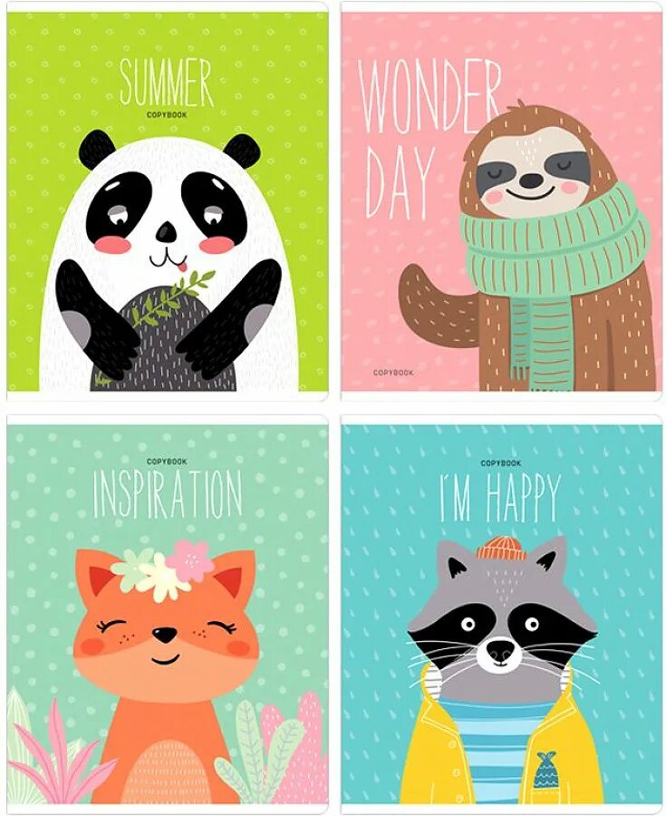 The animals is happy. Тетради с животными дизайн. тетрадь общая &quot;textile animals. клетчатый анимал. рисунки в тетрадку легкие.