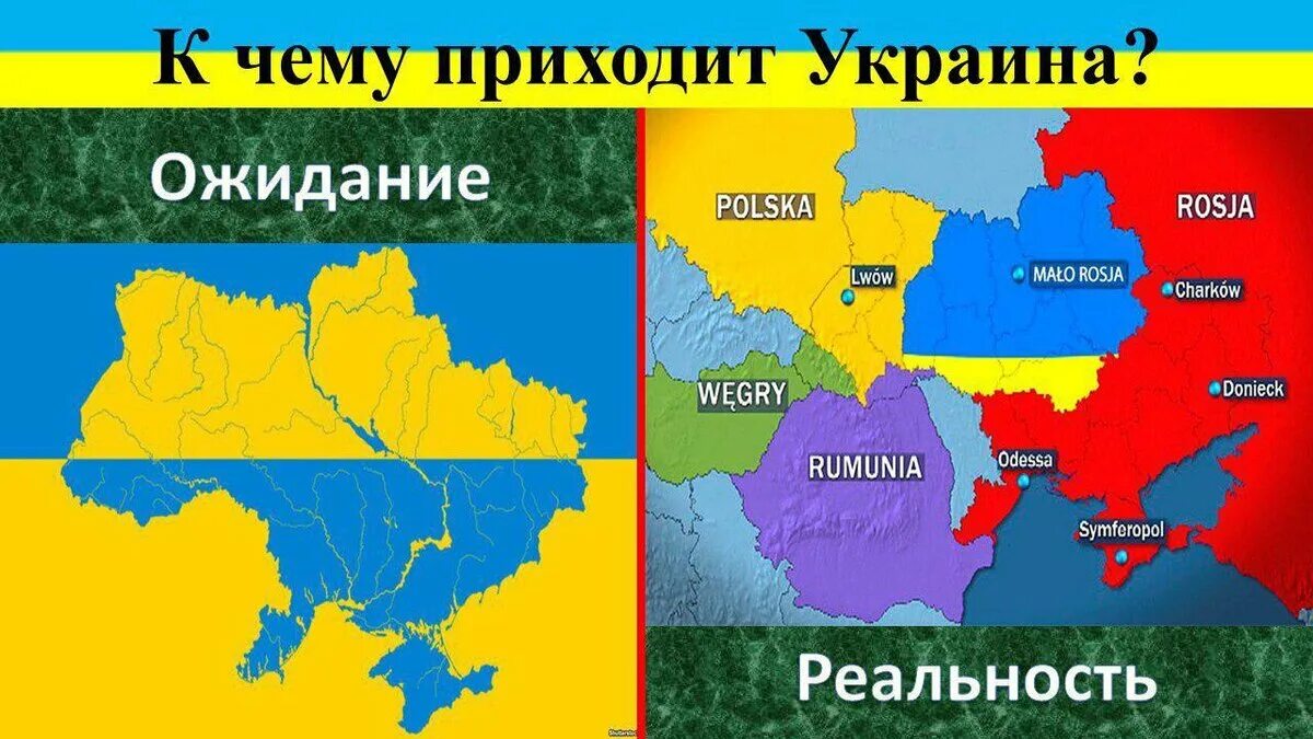 Карта Украины. Украина ожидание и реальность. Украина Россия ожидание и реальность.