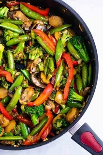 Stir vegetables