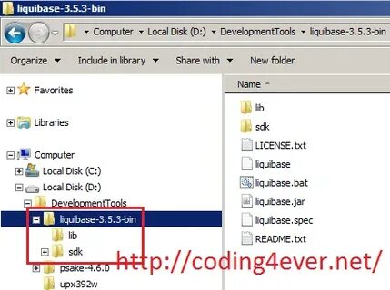 Liquibase path