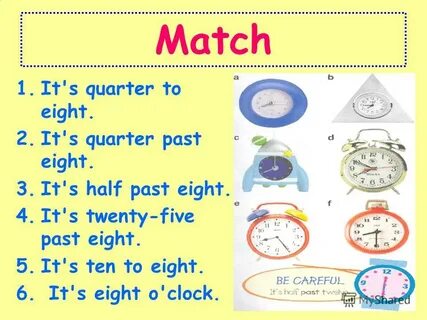 Ten to eight