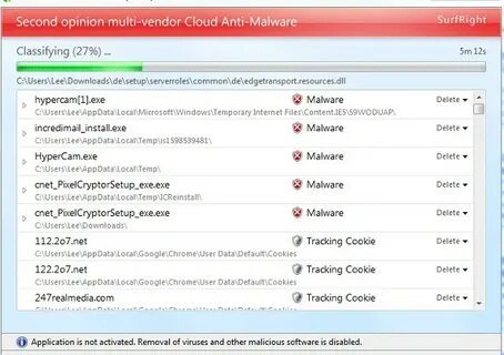 Anti malware executable