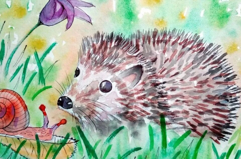 Сказка еж. Скребицкий еж. сказка про ежика. ёжик в сказках иллюстрации. сказка про ежика для детей.