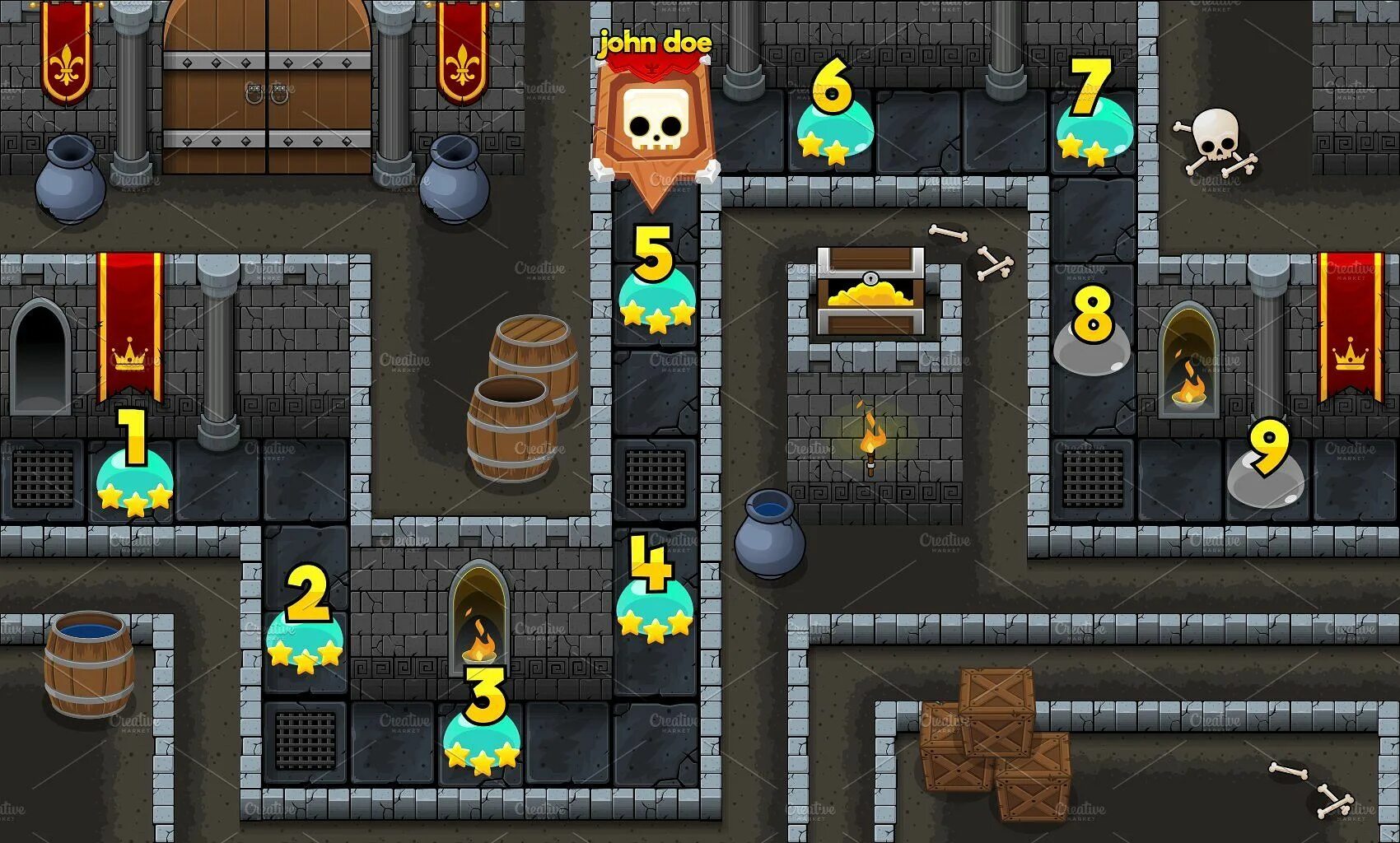 Как пройти уровни в игре dungeon