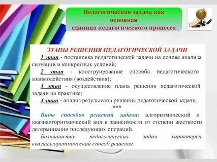 Педагогические задачи и их решение примеры Осуществление плана решения педагогической задачи на практике