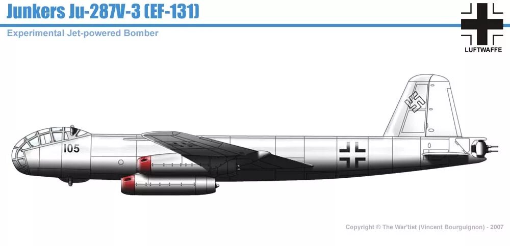 131 2. Юнкерс ju-287. junkers ef 131. junkersokb-1 ef 131. самолет юнкерс 287.