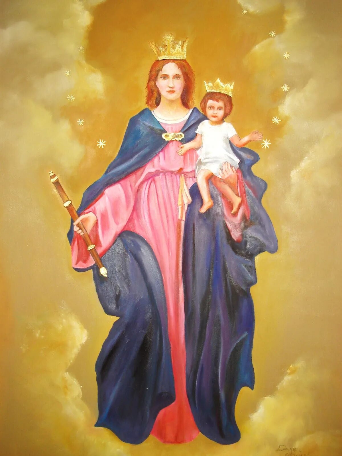 Maria Auxiliadora. Virgin Maria Auxiliadora. Богородица арт.