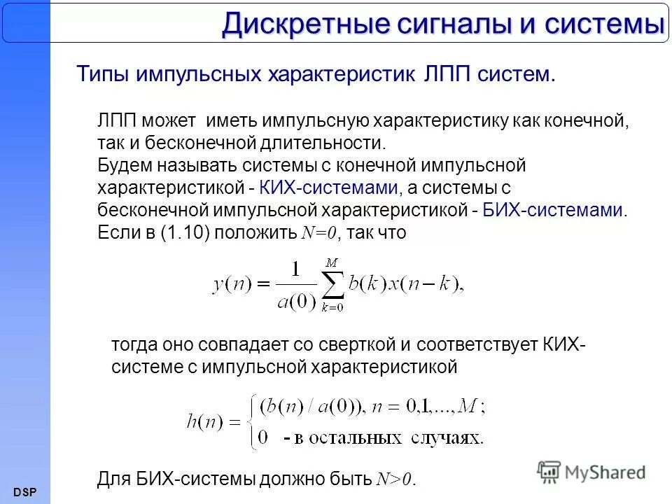 Дискретного сигнала дискретного времени