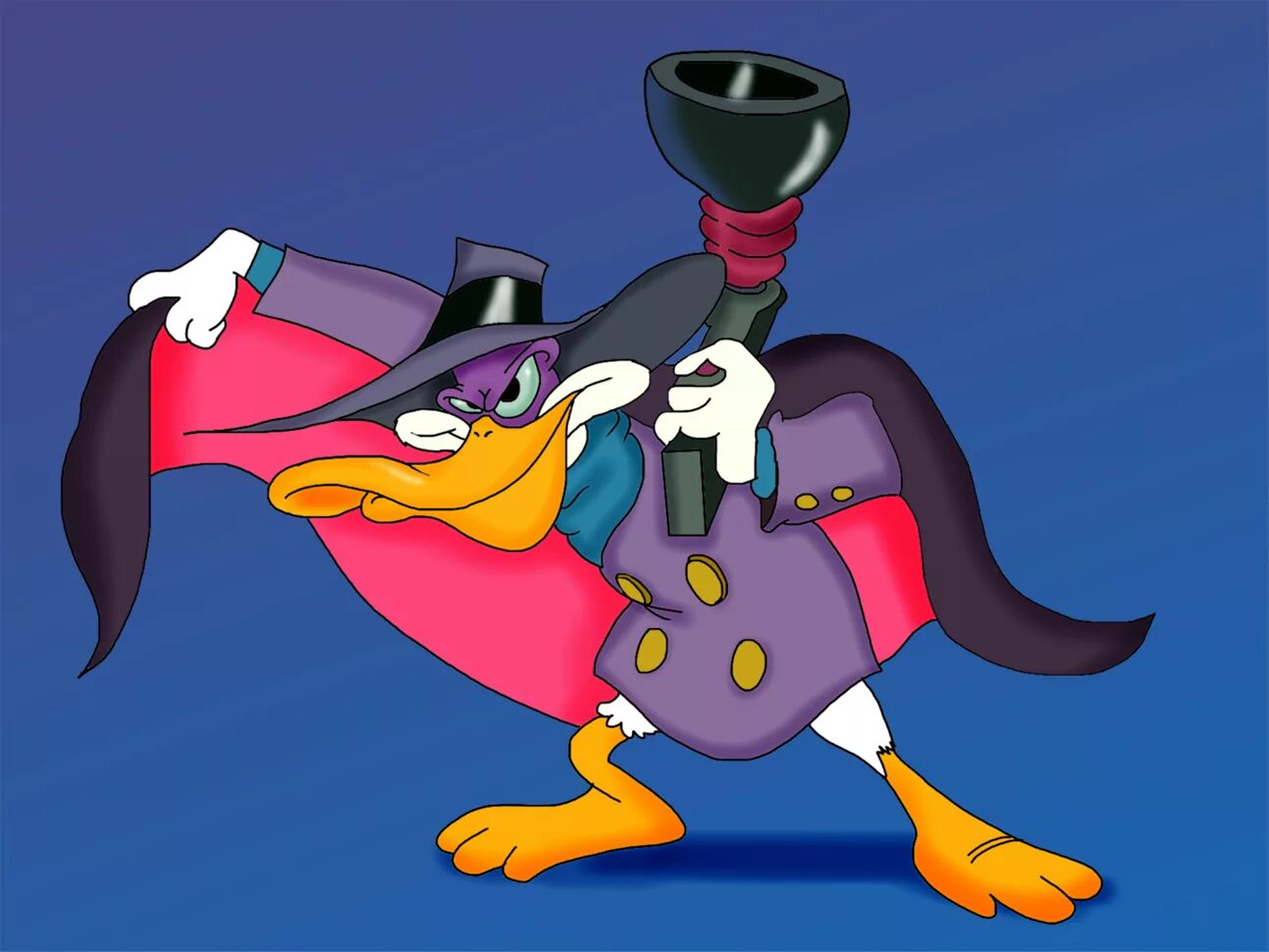 Черный плащ Darkwing Duck. Черный плащ Дисней.