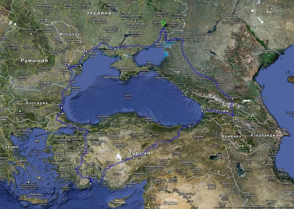 Страны вокруг черного. Спутниковая карта черного моря. Черное море со спутника. Трасса вокруг черного моря. Черное море на карте.