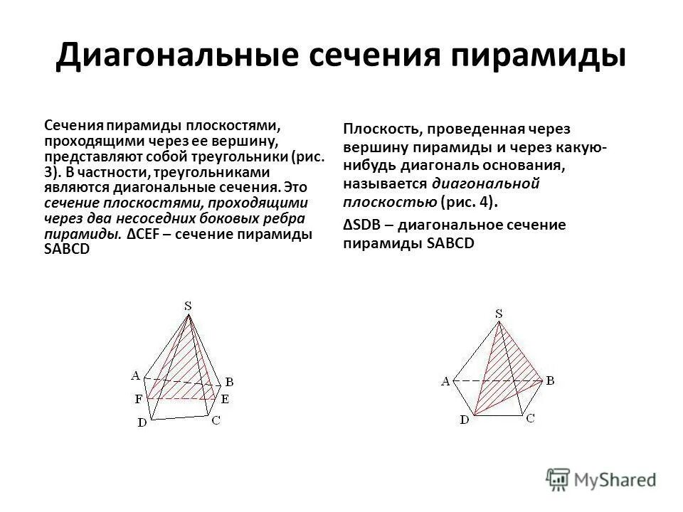 Усеченная пирамида геометрия 10 класс