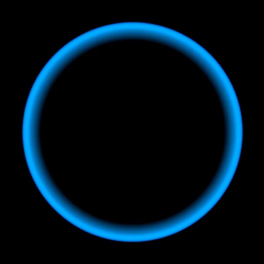 Светящиеся круги. Синий круг. Неоновое кольцо. Неоновый круг.