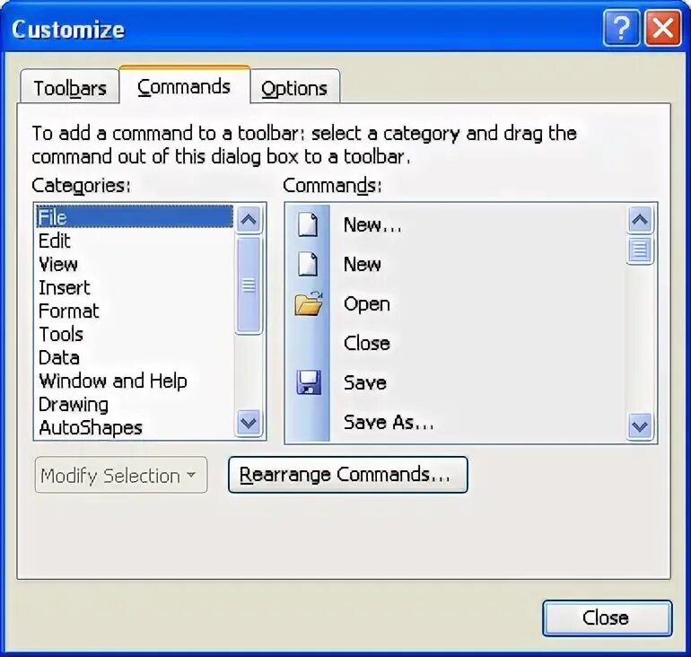 Tool добавить. Toolbars category. Custom dialog open Window. Layer Selector toolbar.