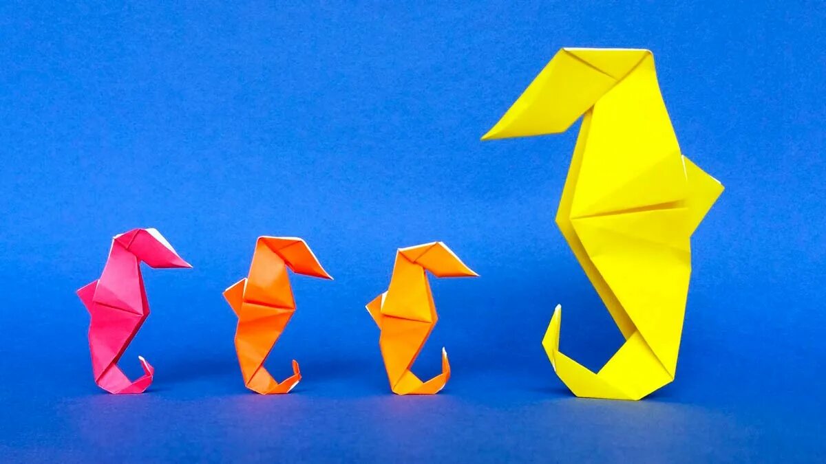 Оригами. Оригами рыба. Оригами морские обитатели. Оригами морские обитатели для детей.