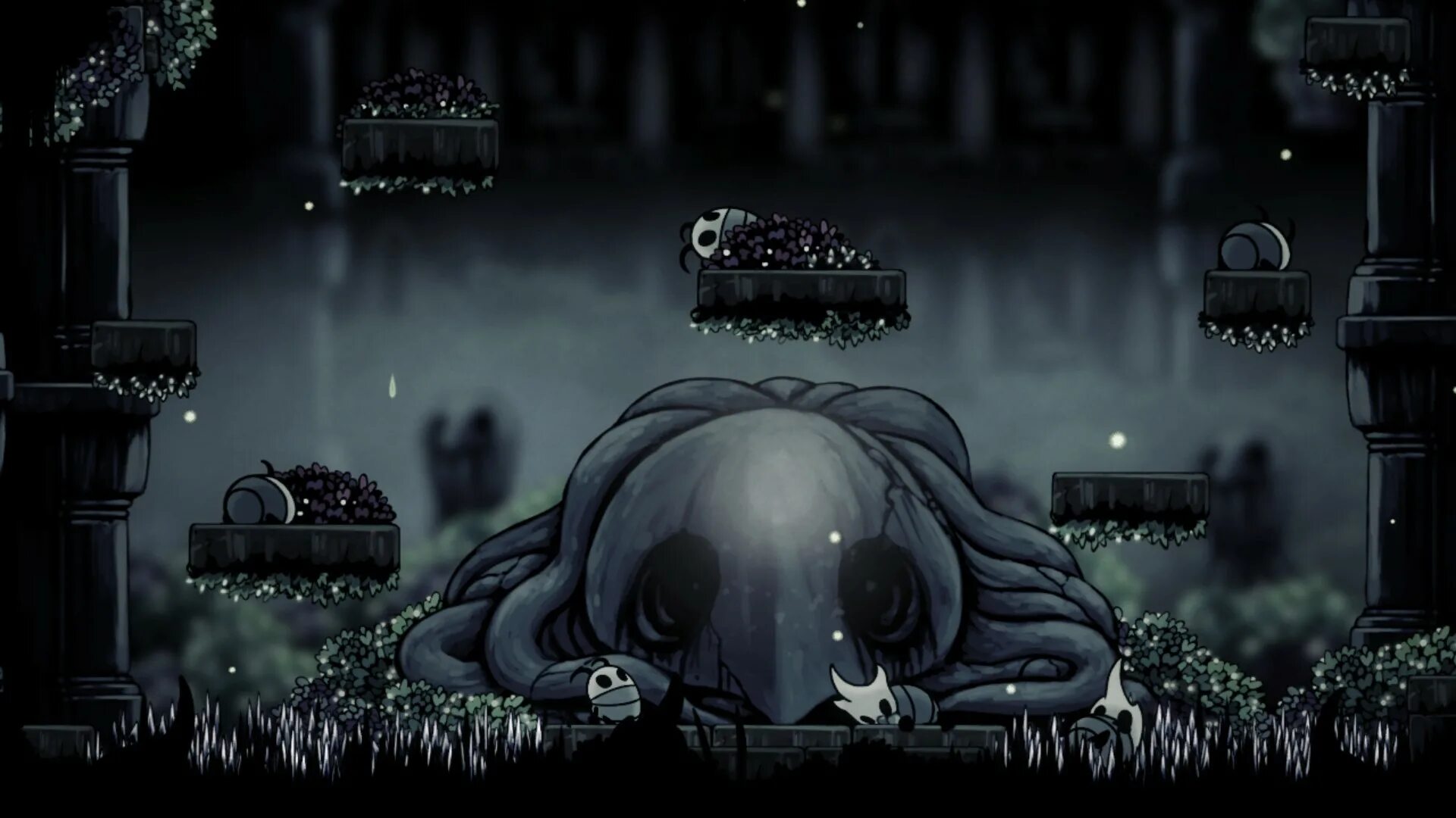 Далёкая деревня hollow knight. Полый рыцарь hollow knight в игре. Hollow knight боссы грез. Локации холлоу найт. Холлоу найт королева.