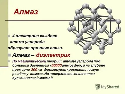 Алмаз вид химической связи