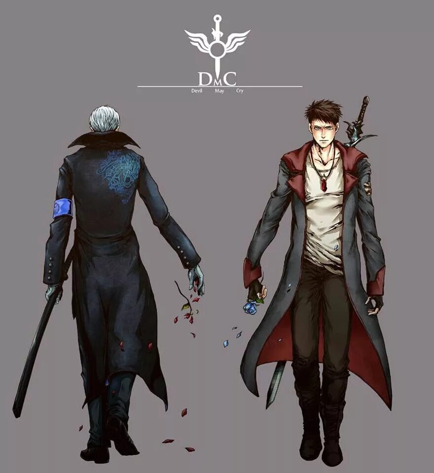 Devil may cry новелла. Вергилий и Данте DMC. Вергилий и Данте DMC 2013. Вергилий и Данте из DMC 2013. Вергилий DMC 5.