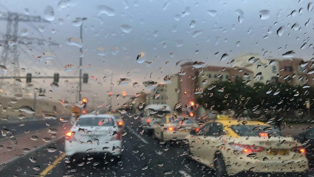 Weather Report UAE. Rain damage