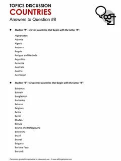 Topics for discussion