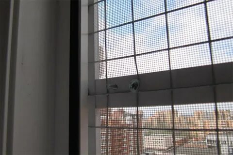 Антикошка окно сетка установка