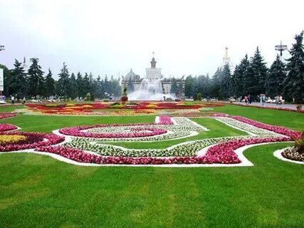 Клумбы регионов вднх